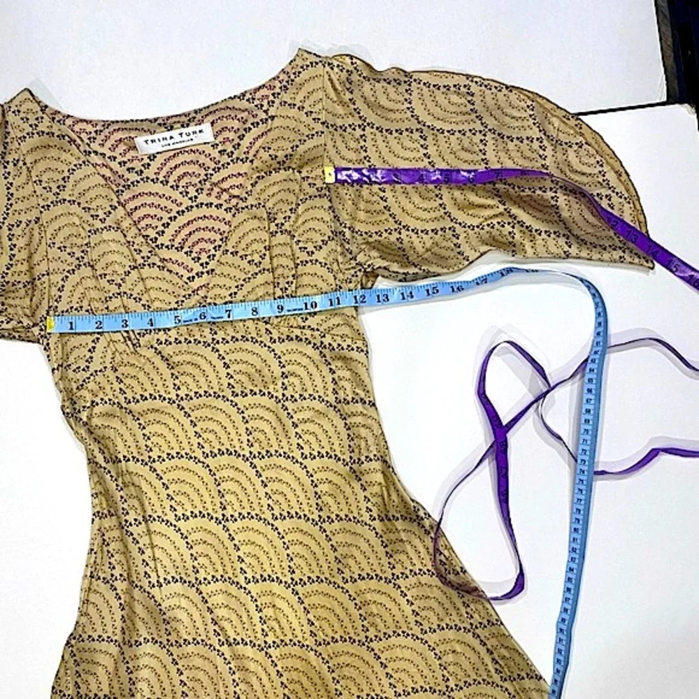 Trina Turk Satin Micro Butterflies Dress - Picture 4 of 6